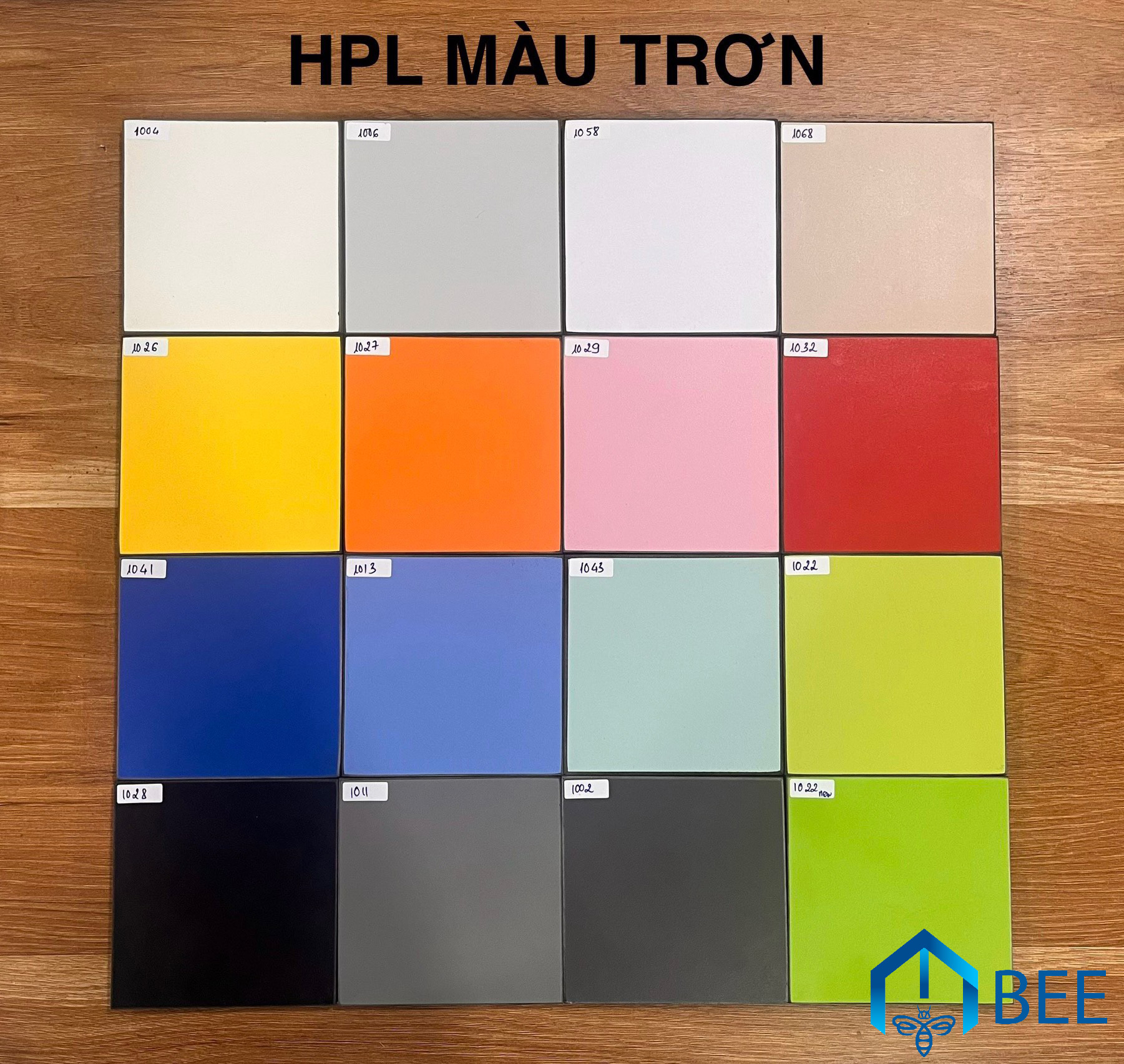 Bảng màu tấm compact HPL CDF tại Mbee