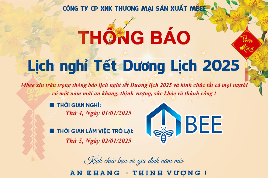 THÔNG BÁO NGHỈ TẾT DƯƠNG LỊCH NĂM 2025