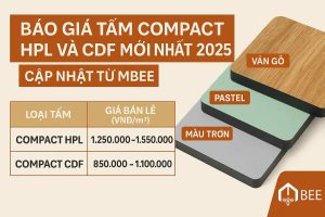 Báo Giá Tấm Compact HPL Và Compact CDF Mới Nhất 2025