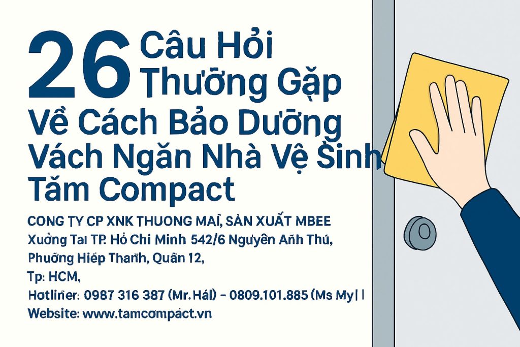 26 Câu Hỏi Thường Gặp Về Cách Bảo Dưỡng Vách Ngăn Nhà Vệ Sinh Tấm Compact