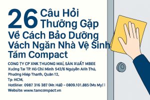 26 Câu Hỏi Thường Gặp Về Cách Bảo Dưỡng Vách Ngăn Nhà Vệ Sinh Tấm Compact