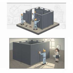 Ưu Điểm Khi Thi Công Vách Ngăn Tấm Compact CDF