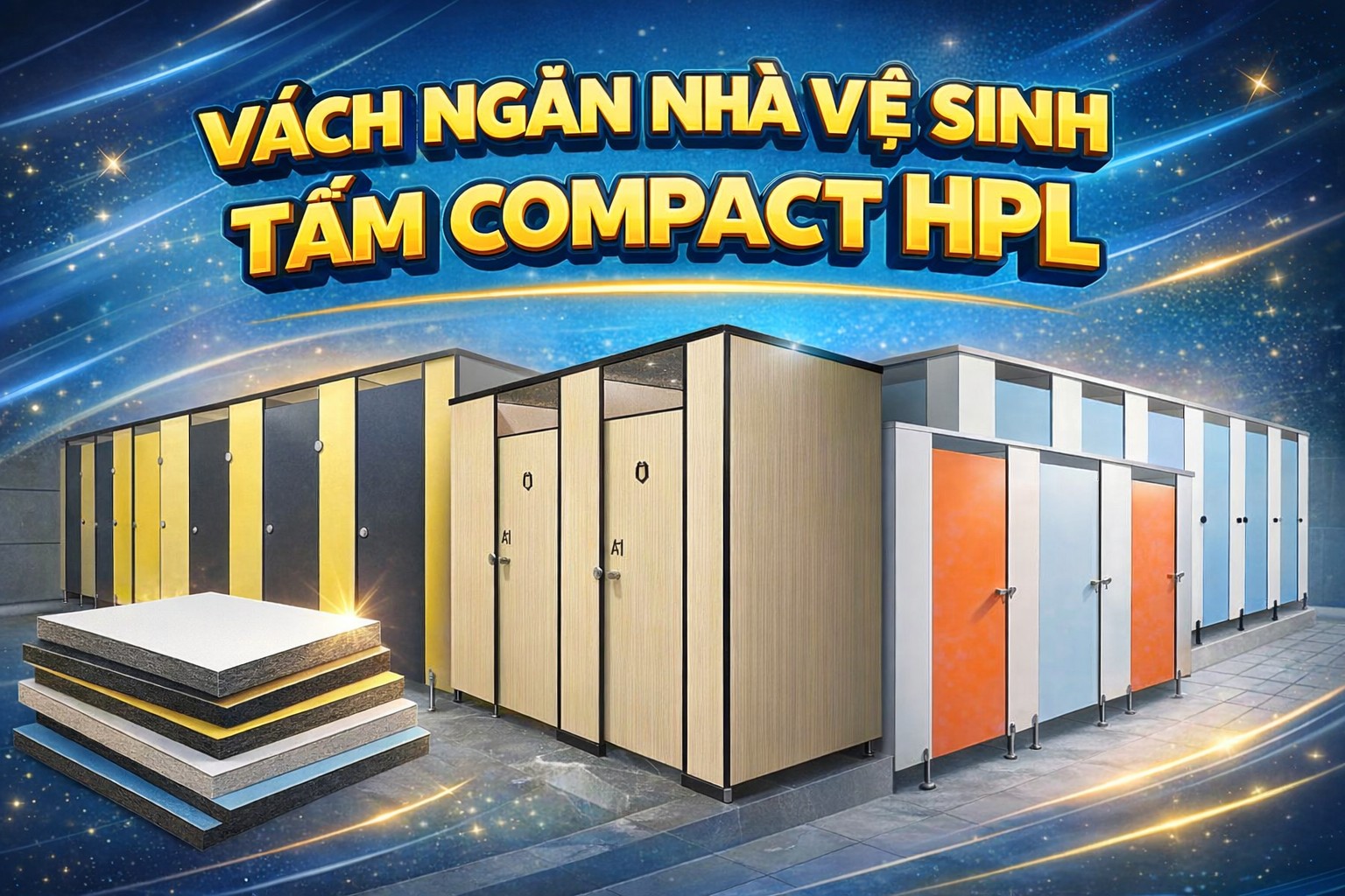 Mbee Mbee Cung Cấp Vách Ngăn Nhà Vệ Sinh Tấm Compact HPL Uy Tín - Mbee