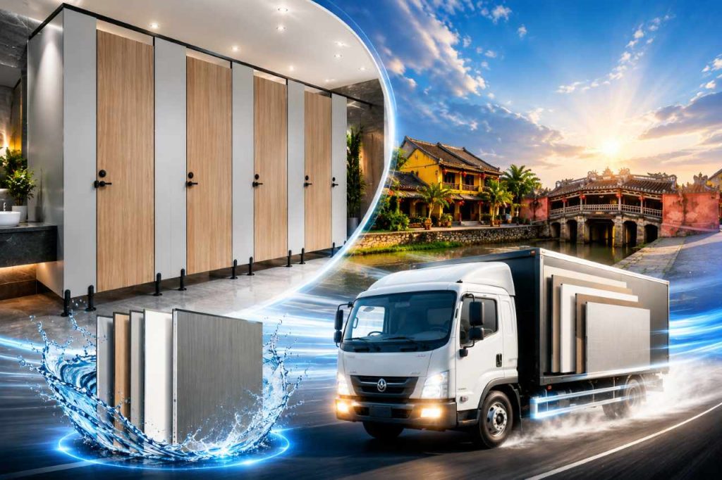 MBEE cung cấp Vách Ngăn Vệ Sinh Tấm Compact