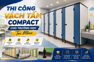 Thi Công Vách Tấm Compact Cho Trường Học Tại Mbee