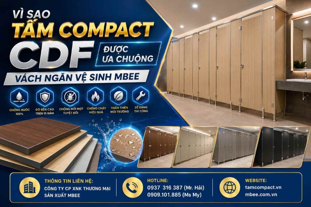 Vì Sao Tấm Compact CDF Được Ưa Chuộng | Vách Ngăn Vệ Sinh MBEE
