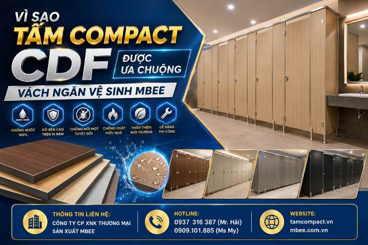 Mbee Vì Sao Tấm Compact CDF Được Ưa Chuộng | Vách Ngăn Vệ Sinh MBEE - Mbee
