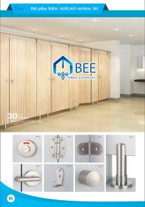 BỘ PHỤ KIỆN AOGAO – GIẢI PHÁP HOÀN HẢO CHO VÁCH NGĂN VỆ SINH