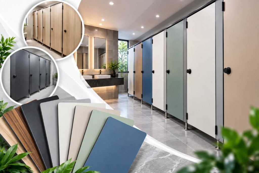 Màu Sắc Vách Ngăn Toilet Tấm Compact Được Ưa Chuộng