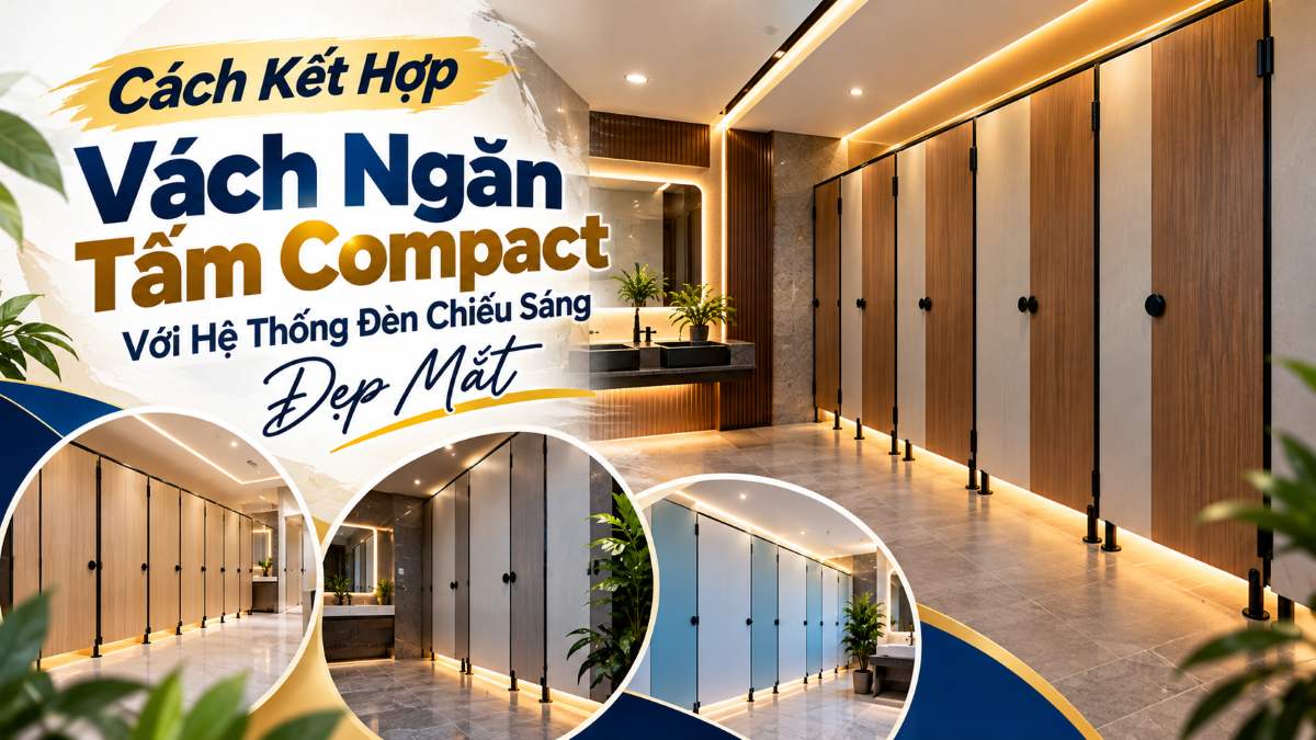 Cách Kết Hợp Vách Ngăn Tấm Compact Với Hệ Thống Đèn Chiếu Sáng Đẹp Mắt