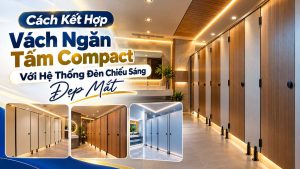 Cách Kết Hợp Vách Ngăn Tấm Compact Với Hệ Thống Đèn Chiếu Sáng Đẹp Mắt