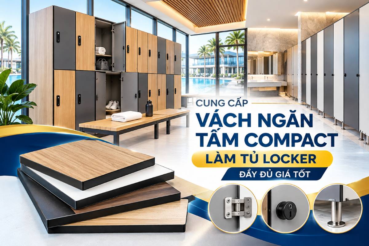 Cung Cấp Vách Ngăn Tấm Compact Làm Tủ Locker Đầy Đủ Giá Tốt