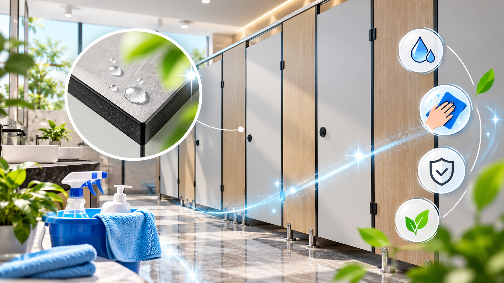 Những Cách Bảo Quản Vách Ngăn Vệ Sinh Compact Luôn Sạch Sẽ Và Bền Đẹp